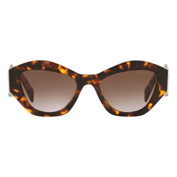 New PRADA Havana Rectangle SPR07Y VAU-6S1 Sunglasses Women - Picture 2 of 6
